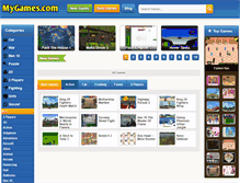 Tablet Screenshot of mygames.com